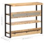 Massiver Stehtisch aus rauem Mangoholz, 120 x 40 x 101 cm von , Küchen- und Esstische - Ref: Foro24-321793, Preis: 256,99 €, ...