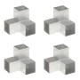 Y post connectors 4 pcs galvanized metal 101x101 mm by , fence posts - Ref: Foro24-145482, Price: 68,20 €, Discount: %