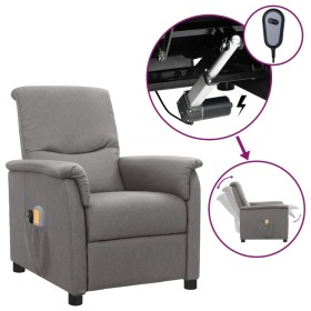 Electric massage chair light gray fabric by , Electric massage chairs - Ref: Foro24-3098556, Price: 219,99 €, Discount: %