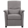 Electric massage chair light gray fabric by , Electric massage chairs - Ref: Foro24-3098556, Price: 219,88 €, Discount: %