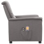 Electric massage chair light gray fabric by , Electric massage chairs - Ref: Foro24-3098556, Price: 219,88 €, Discount: %