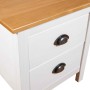 Hill solid white pine wood bedside table 46x35x49.5 cm by , Nightstands - Ref: Foro24-288906, Price: 67,49 €, Discount: %