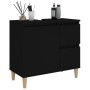 Armario de baño madera contrachapada negro 65x33x60 cm de , Muebles de baño - Ref: Foro24-819821, Precio: 61,99 €, Descuento: %