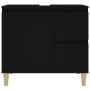 Armario de baño madera contrachapada negro 65x33x60 cm de , Muebles de baño - Ref: Foro24-819821, Precio: 61,99 €, Descuento: %