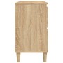 Armario de lavabo madera contrachapada roble Sonoma 80x33x60 cm de , Tocadores de baño - Ref: Foro24-821271, Precio: 108,99 €...