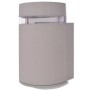 Semi-cylindrical gray aluminum outdoor wall light by , Outdoor lighting - Ref: Foro24-42233, Price: 17,99 €, Discount: %