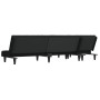 L-förmiges Schlafsofa aus schwarzem Samt, 255 x 140 x 70 cm von , Sofas - Ref: Foro24-3157254, Preis: 365,99 €, Rabatt: %