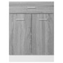 Armario inferior de cocina madera ingeniería gris 60x46x81,5 cm de , Armarios de cocina - Ref: Foro24-815577, Precio: 102,68 ...