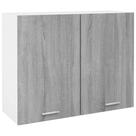 Sonoma gray engineered wood hanging cabinet 80x31x60 cm by , Kitchen cabinets - Ref: Foro24-815589, Price: 77,06 €, Discount: %