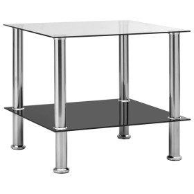 Transparent tempered glass side table 45x50x45 cm by , Side tables - Ref: Foro24-249529, Price: 51,30 €, Discount: %