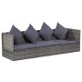 Garden bed 200x60 cm synthetic rattan gray by vidaXL, Loungers - Ref: Foro24-43959, Price: 252,10 €, Discount: %