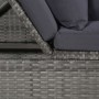 Garden bed 200x60 cm synthetic rattan gray by vidaXL, Loungers - Ref: Foro24-43959, Price: 252,10 €, Discount: %