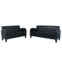 2-piece black synthetic leather sofa set by , Sofas - Ref: Foro24-275227, Price: 664,79 €, Discount: %