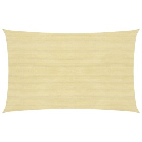 Beige HDPE sail awning 160 g/m² 3x5 m by , Umbrellas - Ref: Foro24-311129, Price: 48,40 €, Discount: %