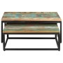 Stackable coffee tables 2 units recycled solid wood by , Coffee table - Ref: Foro24-320390, Price: 196,30 €, Discount: %