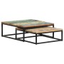 Stackable coffee tables 2 units recycled solid wood by , Coffee table - Ref: Foro24-320390, Price: 196,30 €, Discount: %