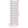 Stackable shoe rack with 10 white compartments by vidaXL, Shoe racks and shoe organizers - Ref: Foro24-244919, Price: 63,40 €...