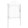 White steel garden gate 1x2 m by vidaXL, garden gates - Ref: Foro24-143065, Price: 163,52 €, Discount: %