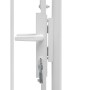 White steel garden gate 1x2 m by vidaXL, garden gates - Ref: Foro24-143065, Price: 163,52 €, Discount: %