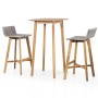 Bar table and chairs set 3 pieces solid acacia wood by vidaXL, Garden sets - Ref: Foro24-44220, Price: 165,07 €, Discount: %