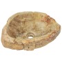 Cream fossil stone sink 45x35x15 cm by , Basins and sinks - Ref: Foro24-142778, Price: 217,27 €, Discount: %