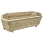 Arriate de madera de pino impregnada 80x32x31 cm de vidaXL, Maceteros y jardineras - Ref: Foro24-43333, Precio: 53,40 €, Desc...