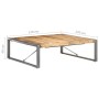 Rough mango wood coffee table 120x120x40 cm by , Coffee table - Ref: Foro24-321583, Price: 289,99 €, Discount: %