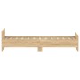 Estructura de cama madera contrachapada roble Sonoma 90x190 cm de , Camas y somieres - Ref: Foro24-835941, Precio: 86,99 €, D...