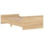 Estructura de cama madera contrachapada roble Sonoma 90x190 cm de , Camas y somieres - Ref: Foro24-835941, Precio: 86,99 €, D...