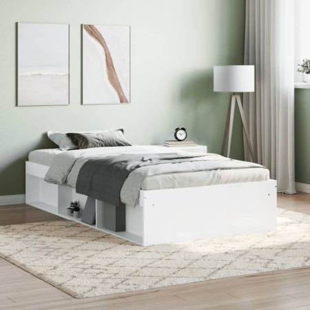 Estructura de cama blanca 90x190 cm de , Camas y somieres - Ref: Foro24-3203838, Precio: 152,90 €, Descuento: %