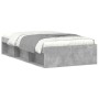 Concrete gray bed frame 90x200 cm by , Beds and slatted bases - Ref: Foro24-3203827, Price: 122,99 €, Discount: %