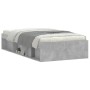 Concrete gray bed frame 90x200 cm by , Beds and slatted bases - Ref: Foro24-3203827, Price: 122,99 €, Discount: %