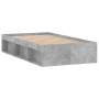 Estructura de cama gris hormigón 90x200 cm de , Camas y somieres - Ref: Foro24-3203827, Precio: 152,01 €, Descuento: %