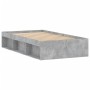 Estructura de cama gris hormigón 90x200 cm de , Camas y somieres - Ref: Foro24-3203827, Precio: 152,01 €, Descuento: %