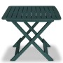 Folding garden bistro table and chairs 3 pieces green plastic by vidaXL, Garden sets - Ref: Foro24-43582, Price: 94,97 €, Dis...