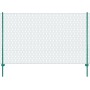 Wire mesh fence with steel posts 25x2 m green by , fence panels - Ref: Foro24-144612, Price: 218,59 €, Discount: %