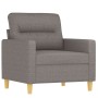 Taupe gray fabric armchair 60 cm by , Sofas - Ref: Foro24-359226, Price: 155,33 €, Discount: %