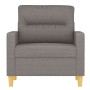 Taupe gray fabric armchair 60 cm by , Sofas - Ref: Foro24-359226, Price: 155,33 €, Discount: %