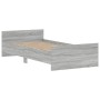 Sonoma gray engineered wood bed frame 90x190 cm by , Beds and slatted bases - Ref: Foro24-835944, Price: 96,04 €, Discount: %