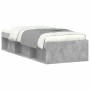 Estructura de cama gris hormigón 75x190 cm de , Camas y somieres - Ref: Foro24-3203848, Precio: 118,94 €, Descuento: %