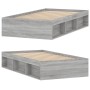 Estructura de cama gris Sonoma 90x190 cm de , Camas y somieres - Ref: Foro24-3203843, Precio: 124,15 €, Descuento: %