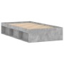 Estructura de cama gris hormigón 90x190 cm de , Camas y somieres - Ref: Foro24-3203841, Precio: 124,40 €, Descuento: %