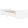 Estructura de cama madera de ingeniería blanca 75x190 cm de , Camas y somieres - Ref: Foro24-835946, Precio: 72,89 €, Descuen...