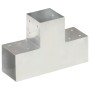 T-post connectors 4 units galvanized metal 101x101 mm by , fence posts - Ref: Foro24-145480, Price: 72,13 €, Discount: %