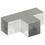 T-post connectors 4 units galvanized metal 101x101 mm by , fence posts - Ref: Foro24-145480, Price: 72,13 €, Discount: %