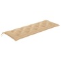 Banco Batavia madera maciza de teca con cojín beige 150 cm de , Bancos de jardín - Ref: Foro24-3062199, Precio: 284,99 €, Des...