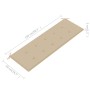 Banco Batavia madera maciza de teca con cojín beige 150 cm de , Bancos de jardín - Ref: Foro24-3062184, Precio: 282,41 €, Des...