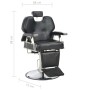 Black synthetic leather hairdressing chair 72x68x98 cm by , Hairdressing chairs - Ref: Foro24-110167, Price: 449,29 €, Discou...