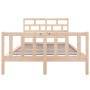 Estructura de cama madera maciza de pino 135x190 cm de , Camas y somieres - Ref: Foro24-3101323, Precio: 149,87 €, Descuento: %