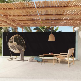 Retractable black garden side awning 180x600 cm by , Umbrellas - Ref: Foro24-317964, Price: 99,50 €, Discount: %